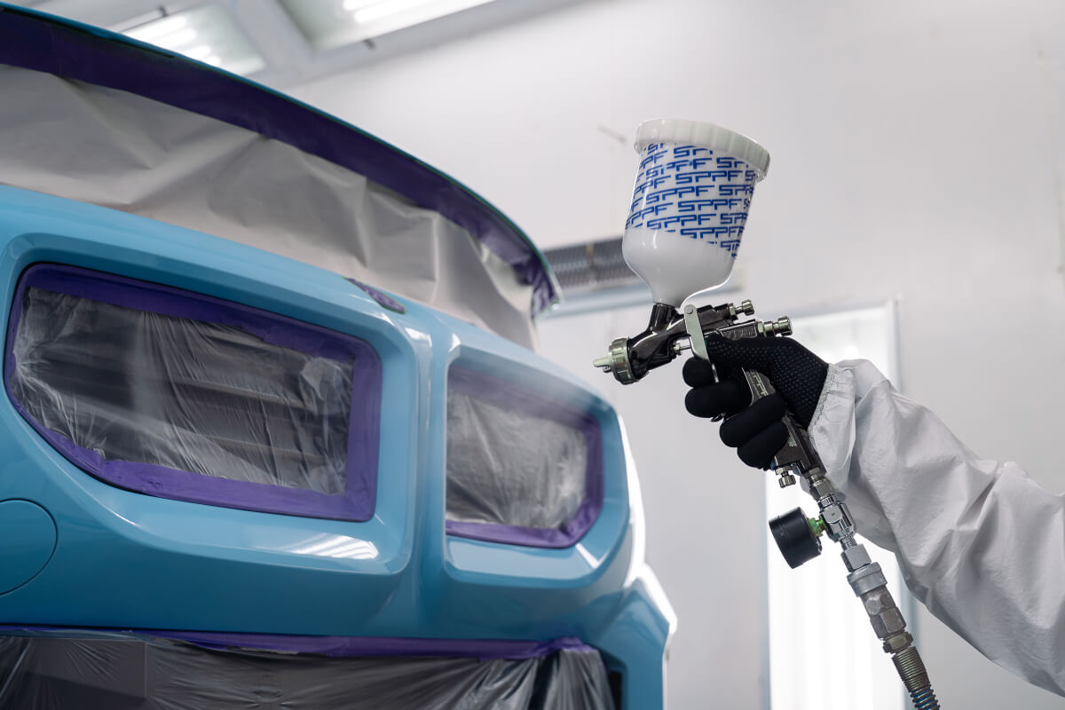 Outer Shell — exterior panels finished in SPPF colour